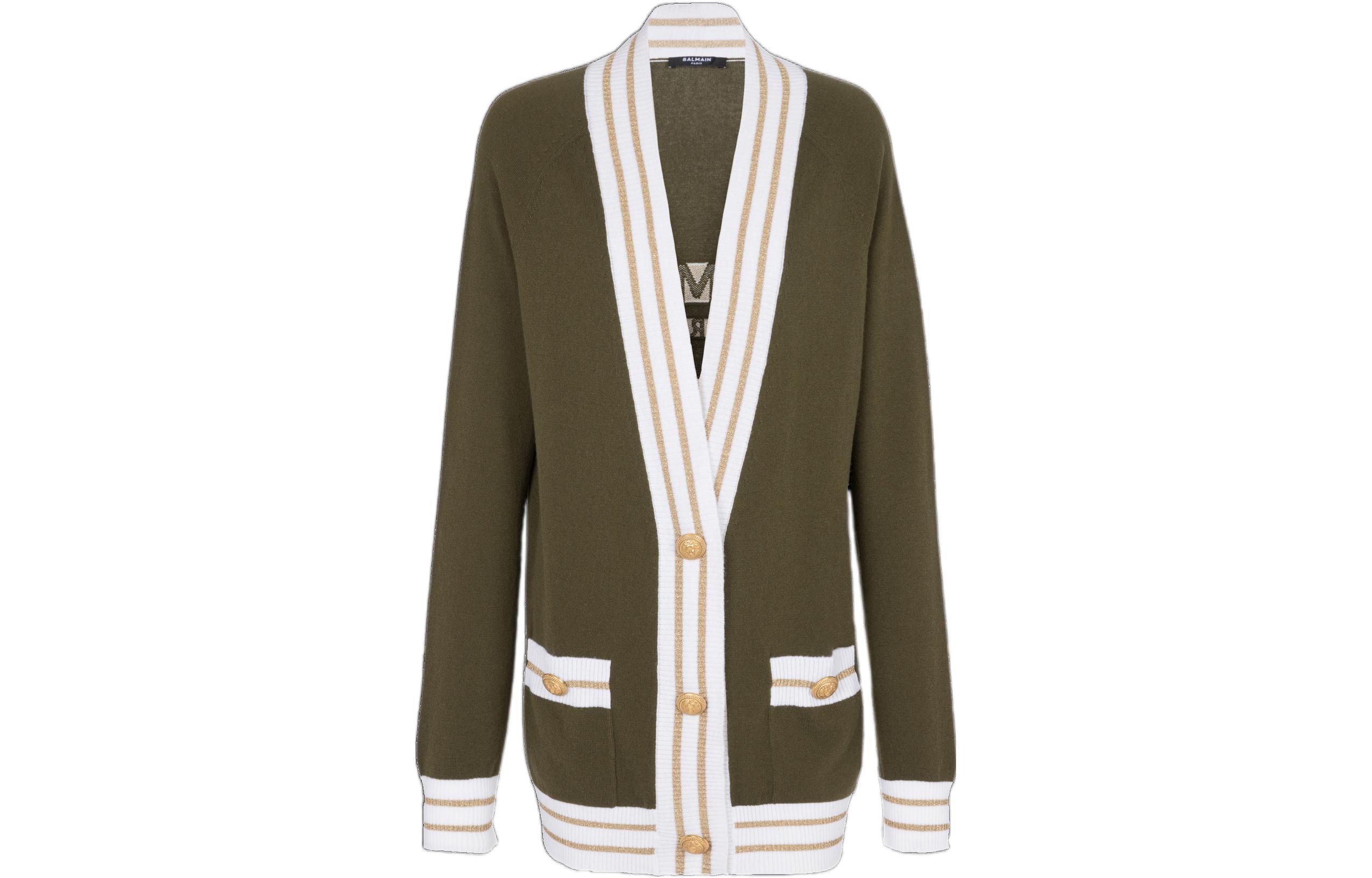 Женский джемпер BALMAIN (хаки)
