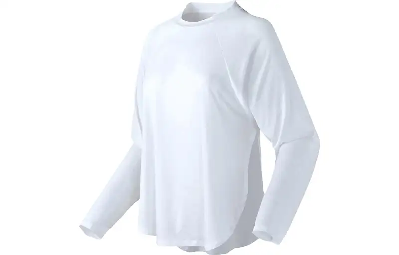 New Balance T Shirts Women's White Crew Neck Thin Other