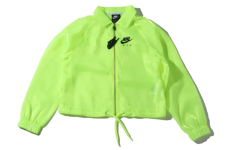 Nike Jackets Women's Neon Yellow Stand Collar Moderate