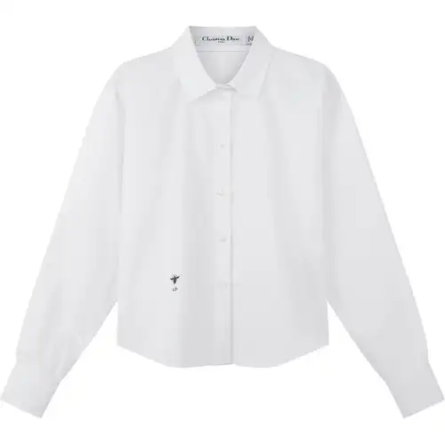 DIOR Quarterly New Products Shirts Women's White Lapel Moderate Other