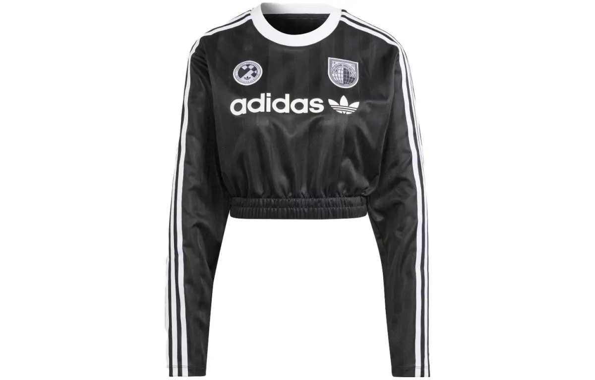 Adidas Originals Set in Sleeve T Shirt Women's Black