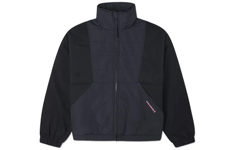Converse Jackets Women's Black Stand Collar Moderate Other