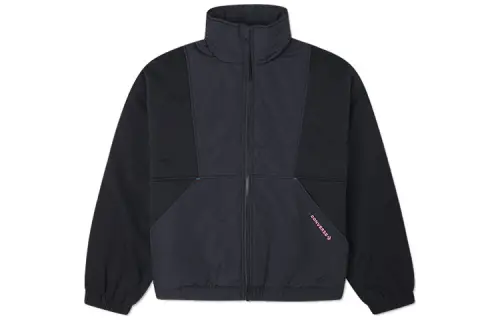 Converse Jackets Women's Black Stand Collar Moderate Other
