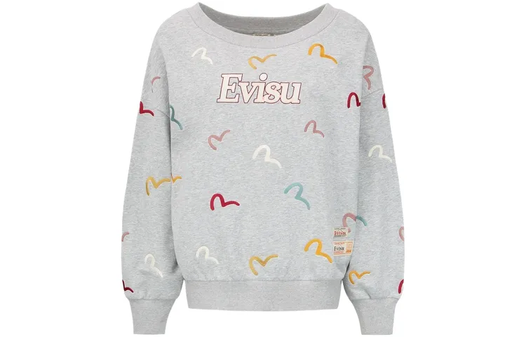 EVISU Sweatshirts Women's Crew Neck Moderate Regular