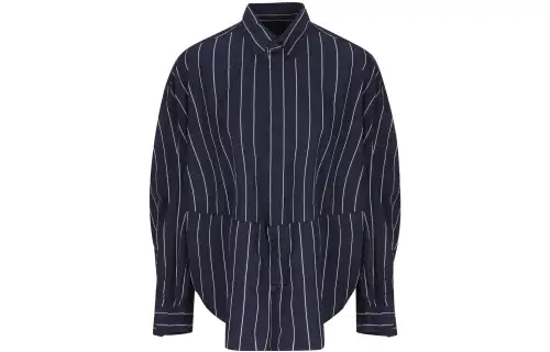 Balenciaga Shirts Women's Blue Pointed Collar Moderate Other