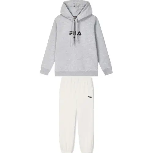 FILA Casual Sportswear Men's Mist Flower Gray/Steam White Hooded Moderate