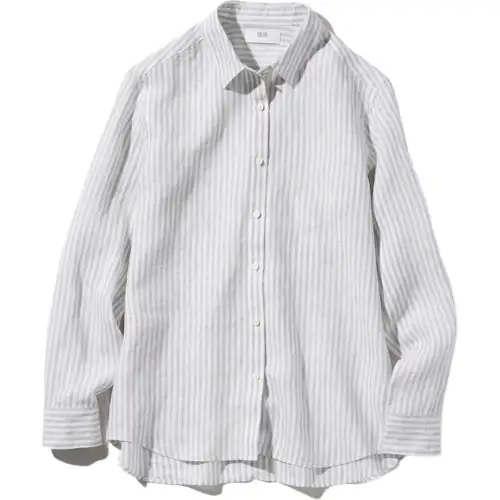 UNIQLO Shirt Women's Light Gray