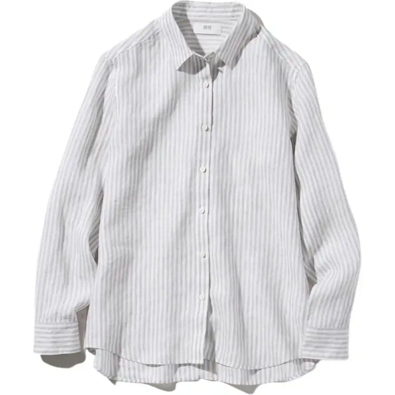 UNIQLO Shirt Women's Light Gray