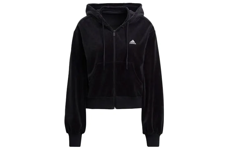 Adidas Jackets Women's Black Hooded Moderate Other