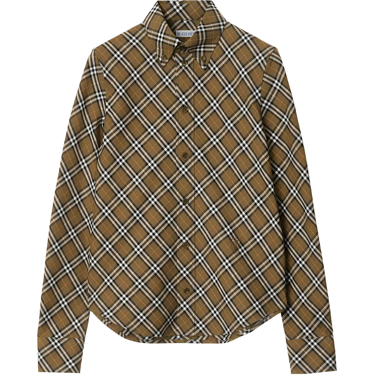 Женская рубашка Burberry Burberry FW24 (каки)