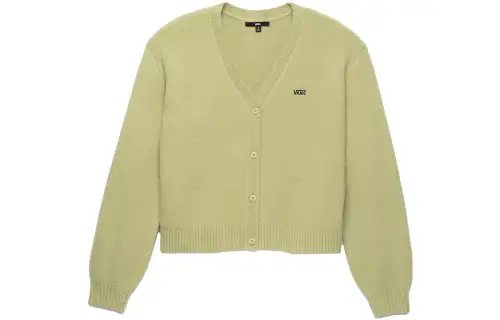Vans Knitwear Women's Green V Neck Moderate Other
