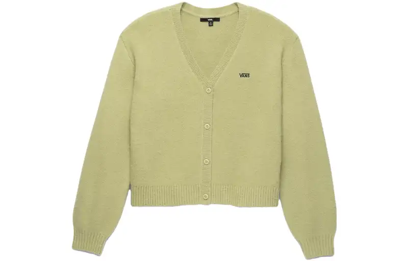 Vans Knitwear Women's Green V Neck Moderate Other