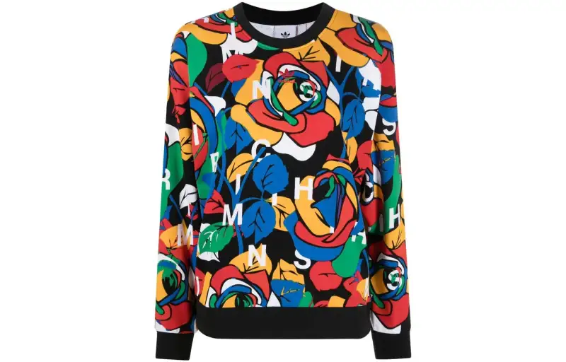 Adidas Originals Sweatshirts Women's Multicolor Crew Neck Moderate Regular