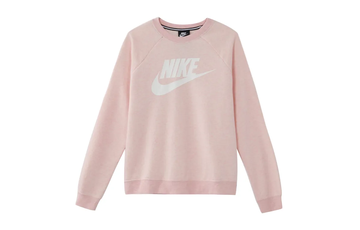 Nike Sweatshirts Women's Pink Crew Neck Moderate Regular