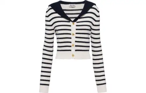 MIU MIU SS23 Cashmere Sweater Women's White