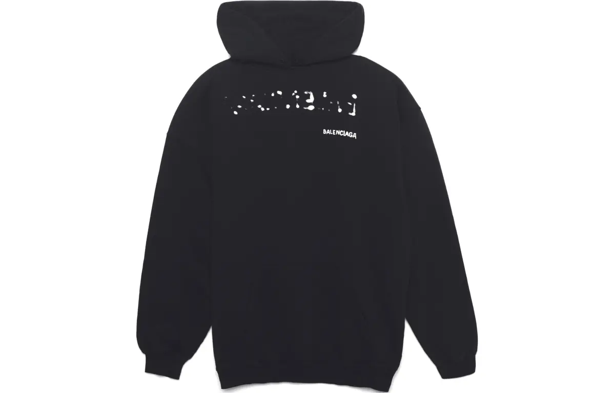 Balenciaga Logo Printed Oversized Hoodie