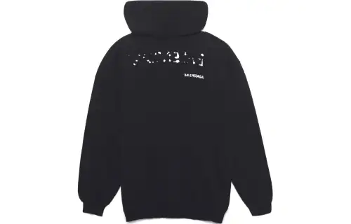 Balenciaga Logo Printed Oversized Hoodie