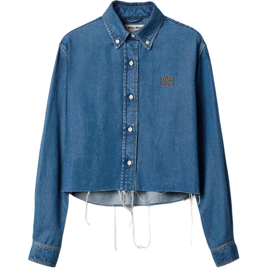 MIU MIU FW24 Shirt Women's Blue