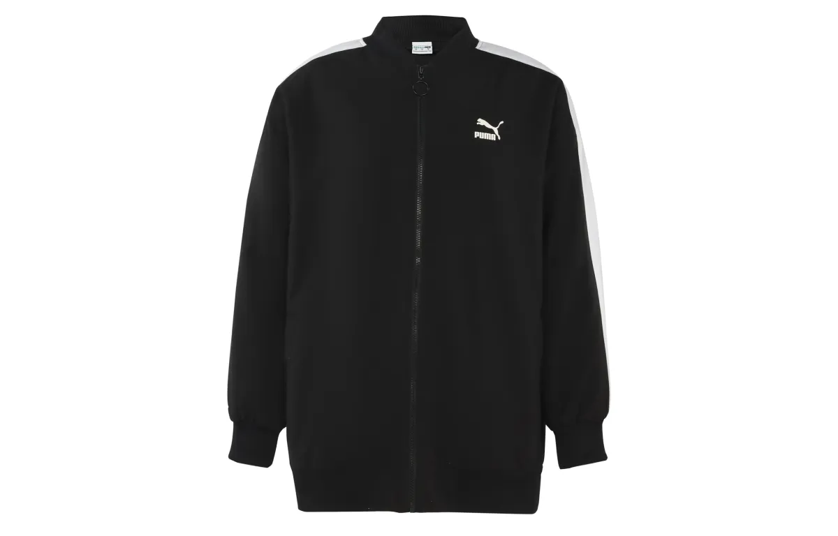 PUMA Classics Bomber Jackets Women's Black Baseball Collar Thickened Other