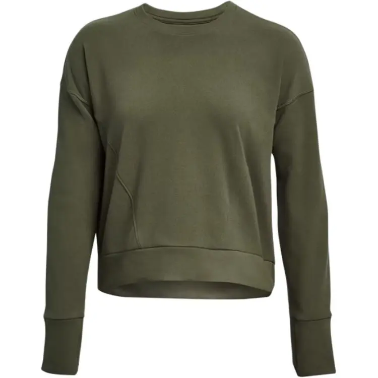 Under Armour Meridian Sweatshirts Women's Green Crew Neck Moderate Regular