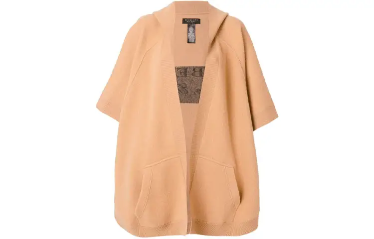 Burberry Cloaks Women's Camel Hooded Moderate Other