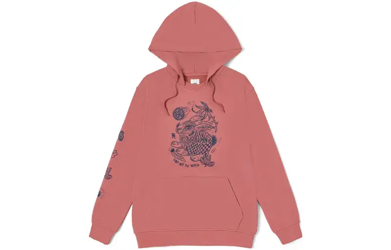 Vans Year Of The Rabbit Sweatshirts Women's Rose Hooded Moderate Regular