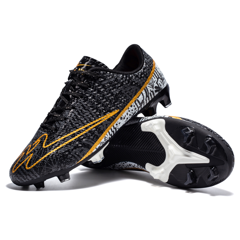Binary FG Firm Ground Soccer Shoes Unisex Black