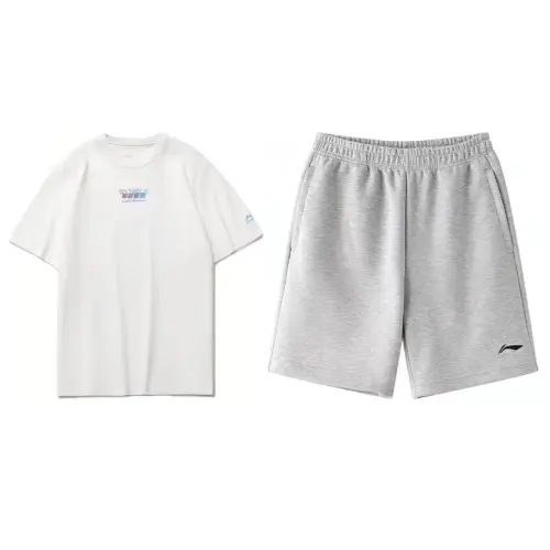 Li Ning Casual Sportswear Men's Crew Neck Moderate