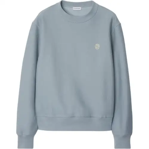 Burberry logo-embroidered cotton sweatshirt