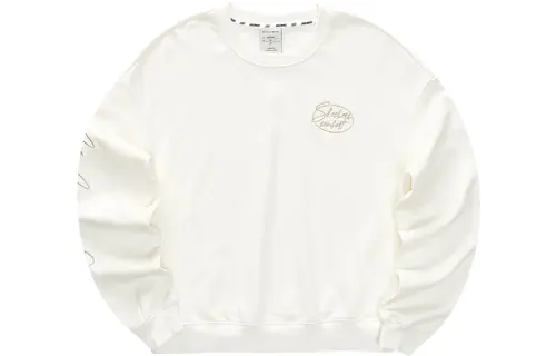 Skechers Colorful Sweatshirts Women's Marshmallow White/0074 Crew Neck Moderate Regular