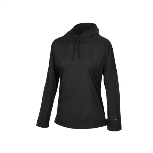 Skechers Sweatshirts Women's Carbon Black Hooded Moderate Regular