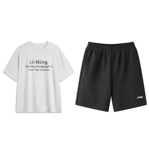 Li Ning Casual Sportswear Men's Crew Neck Moderate