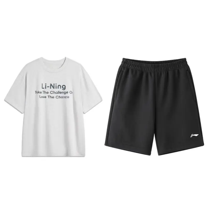 Li Ning Casual Sportswear Men's Crew Neck Moderate
