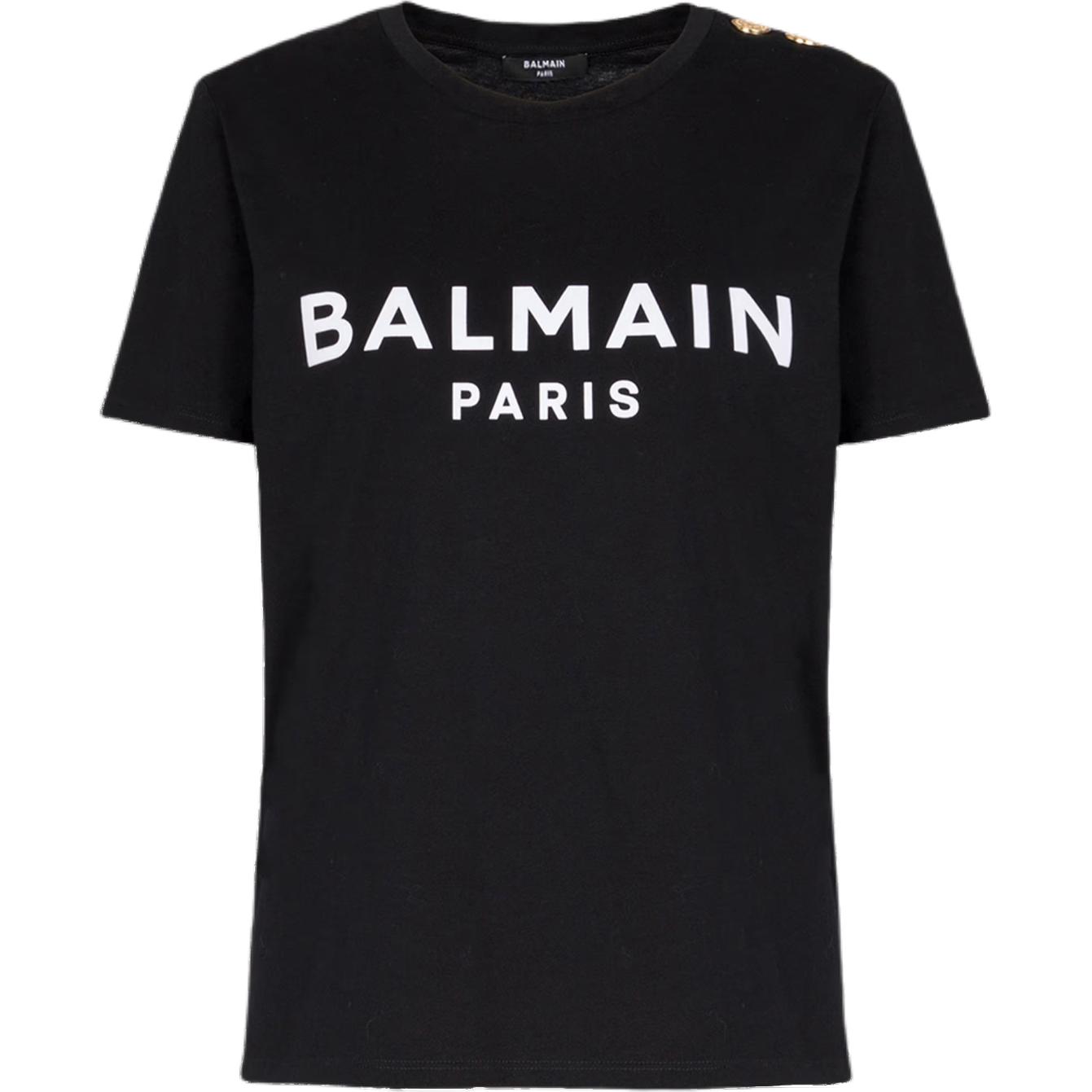 Женская футболка BALMAIN BALMAIN Logo T (черная)
