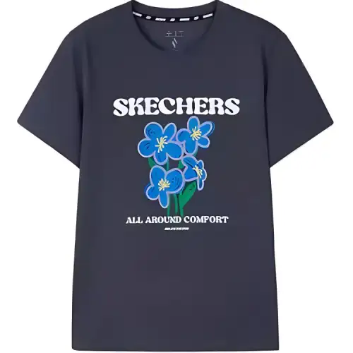 Skechers T Shirt Women's Odyssey Gray