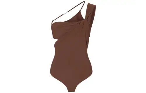 Jacquemus X Nike Le Body Drapé Dress Brown