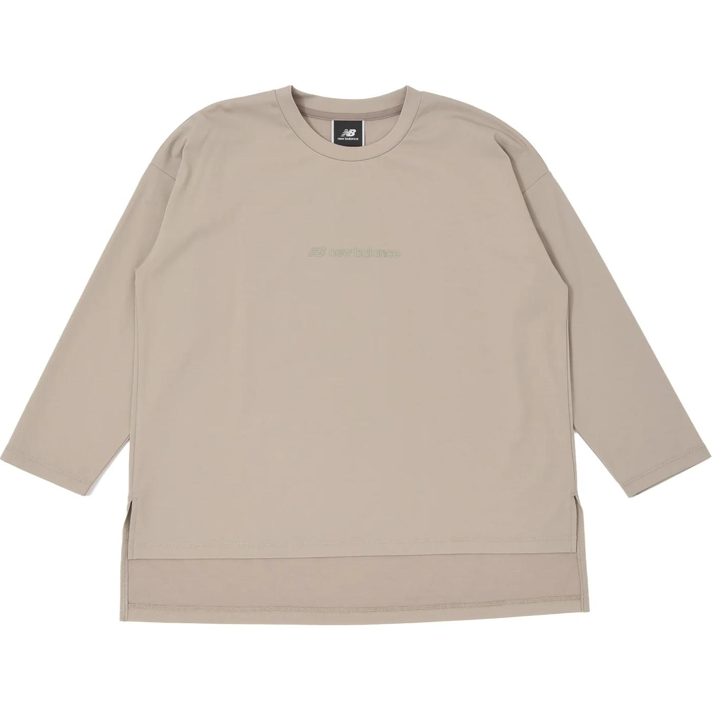 Женская футболка New Balance Met24 Pullover (бежевая)
