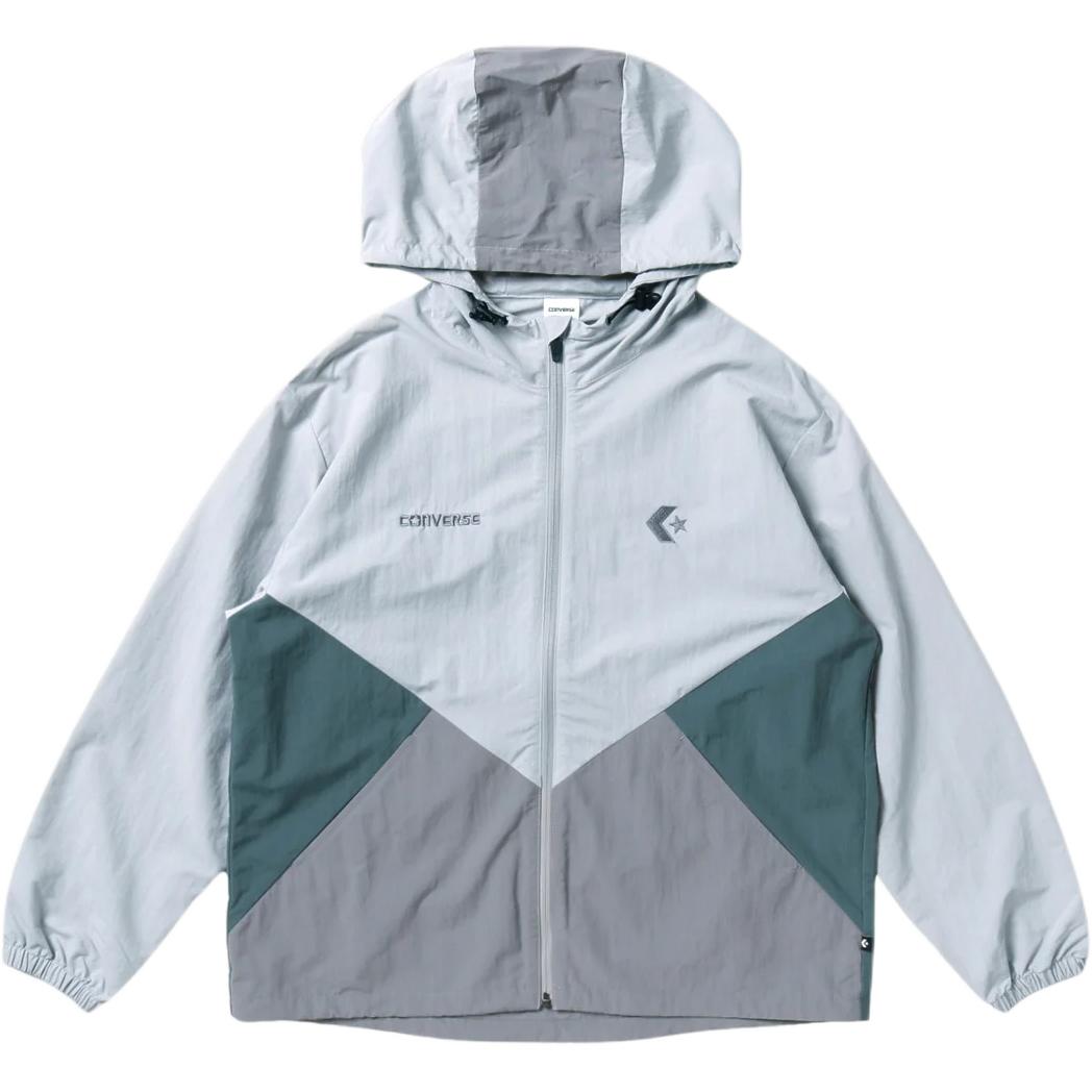 Converse COLOR BLOCK WOVEN Jackets & Coats Women's Ice Gray