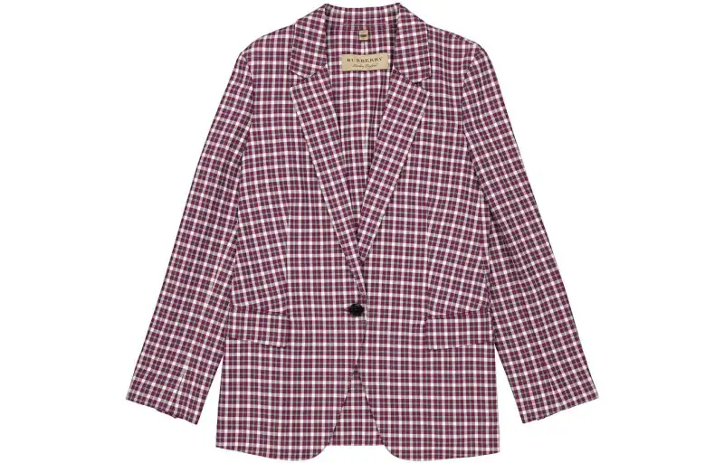 Burberry Jackets Women's Purple Lapel Moderate Other