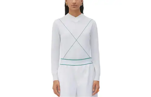 Bottega Veneta Cashmere Sweaters Women's White Crew Neck Moderate