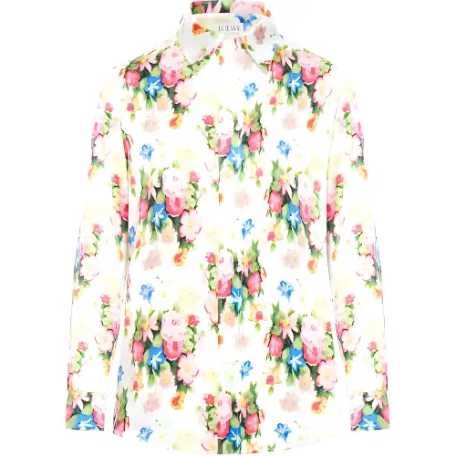 LOEWE Floral Printed Button Up Shirt