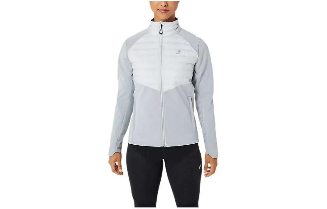 ASICS Jackets Women's Glacier Gray Stand Collar Moderate Other