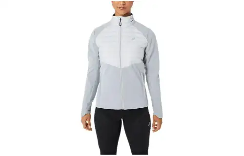 ASICS Jackets Women's Glacier Gray Stand Collar Moderate Other
