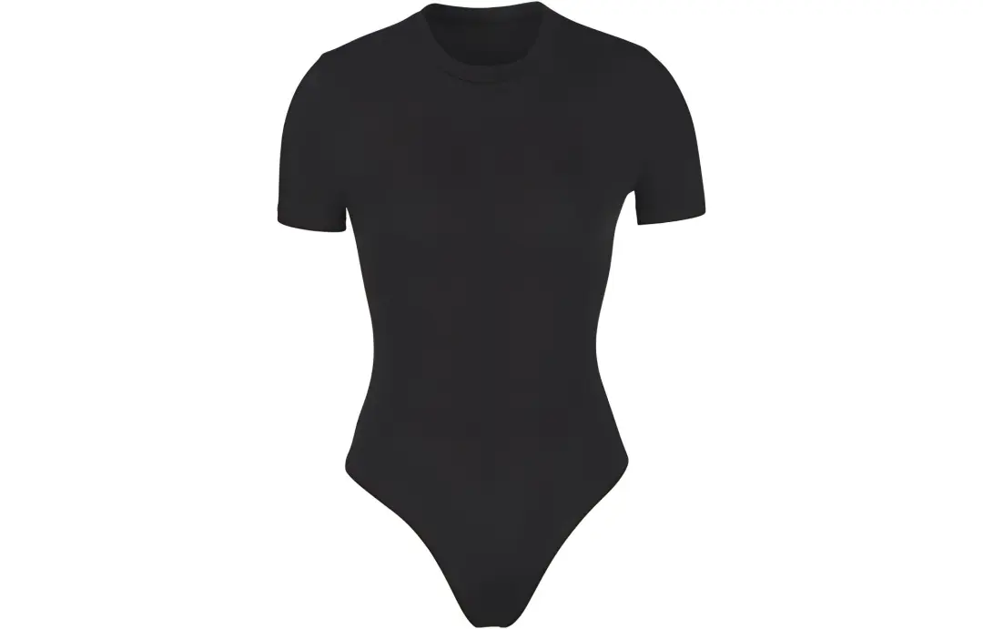 Skims Bodysuits Women's Smoke Gray Crew Neck