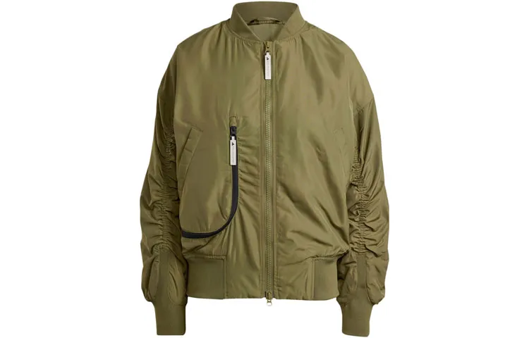 Adidas x Stella McCartney Sportswear Woven Bomber Jacket Jackets & Coats Women's Dark Olive Green