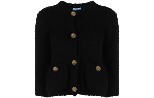 PRADA Knitwear Women's Black Crew Neck Moderate