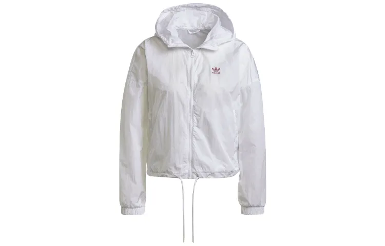 Adidas Originals Jackets Women's White Hooded Moderate Other
