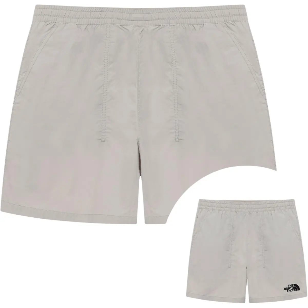 THE NORTH FACE Casual Shorts Unisex White Sand Gray