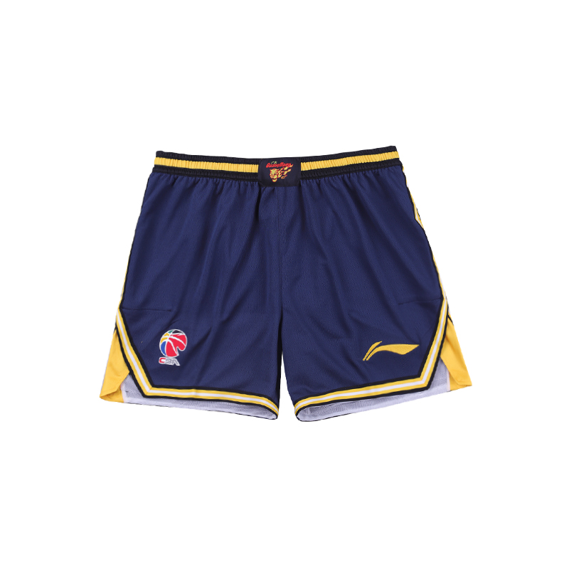 Li Ning CBA Collection Basketball Shorts Classic Version 24 25 Season, Guangdong Team Men’s Blue