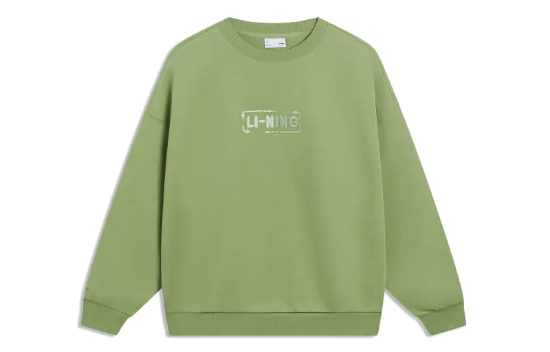 Li Ning Sports Fashion Collection Sweatshirt Women's Naughty Green